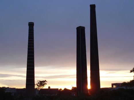sun going below the horizon, end of the day, close of play