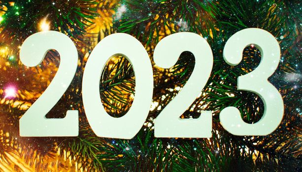 New Year's Eve 2023 Celebration Background. Happy New Year 2023.