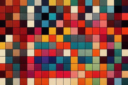 Tiny squares different color pattern background. Colorful wallpaper