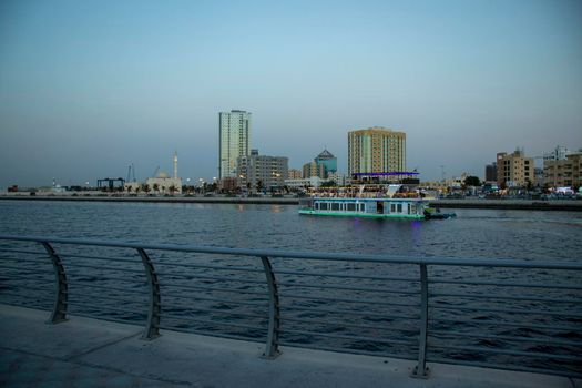 Waterfront of Al Marsa Area in Ajman, UAE. Outdoors