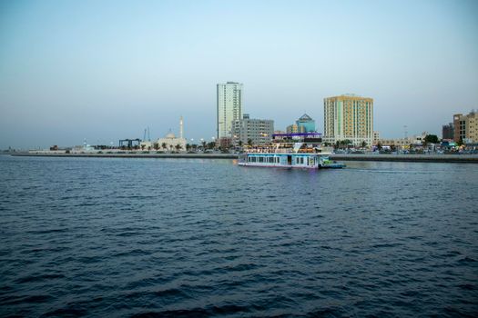 Waterfront of Al Marsa Area in Ajman, UAE. Outdoors