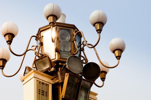 Street light at the Tian Men Square.