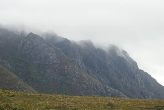 jagged rock outcrops that form the sentinal mountain range