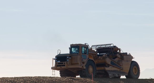 Construction of the new bridge over the highway.