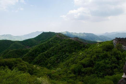 The Great Wall of China at the Mutianyu section near Beijing.