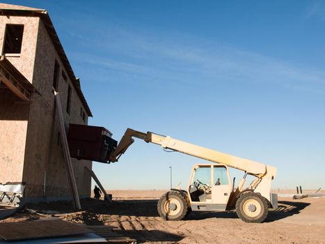 Construction site of the new house.