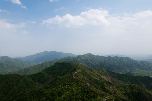 The Great Wall of China at the Mutianyu section near Beijing.