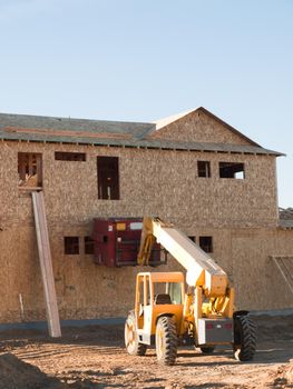 Construction site of the new house.