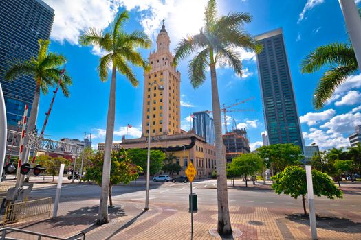 Freedom Tower in Miami street view, Florida state of USA