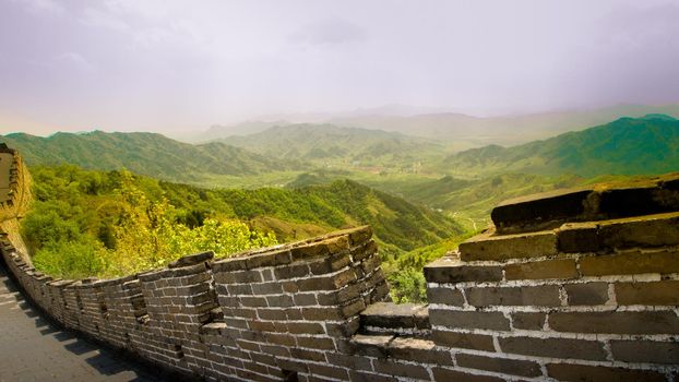 The Great Wall of China at the Mutianyu section near Beijing.