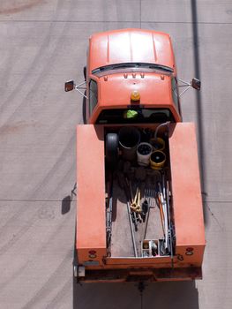 Road maintenance truck.