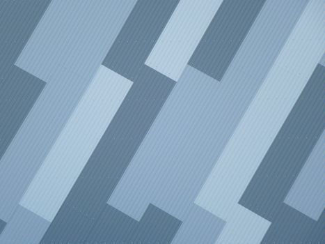 Decorative blue exterior building cladding in a striking diagonal geometric design in a full frame architectural background