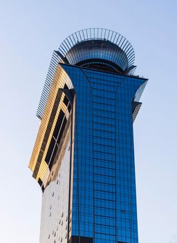 Dubai, UAE - 05.15.2021 - The palm tower