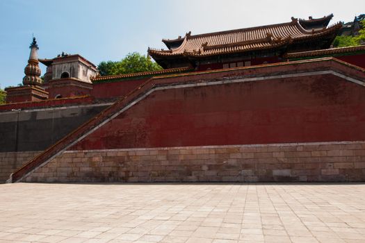 Wall of Summer Palace in Beijing, China