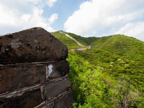 The Great Wall of China at the Mutianyu section near Beijing.