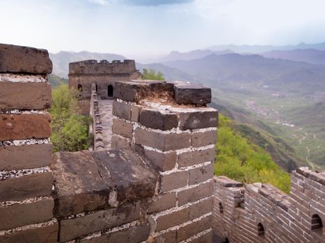 The Great Wall of China at the Mutianyu section near Beijing.