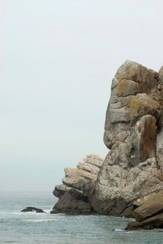 details of the end of morrow rock, california