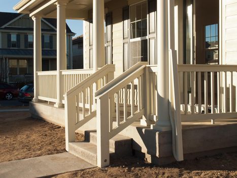 Front porch of the new house.