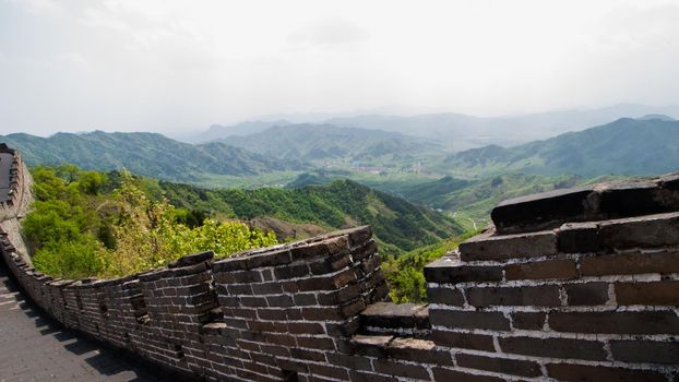 The Great Wall of China at the Mutianyu section near Beijing.