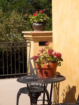 Patio of luxtury home.