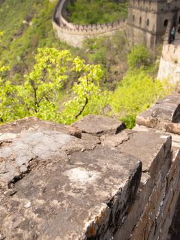 The Great Wall of China at the Mutianyu section near Beijing.