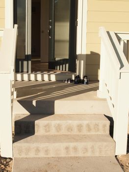 Front porch of the new house.