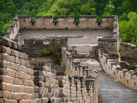 The Great Wall of China at the Mutianyu section near Beijing.