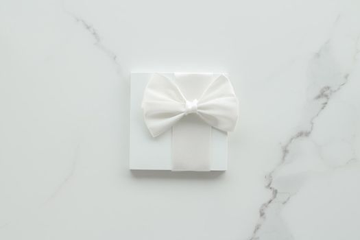 Romantic celebration, lifestyle and holiday present concept - Luxury wedding gifts on marble