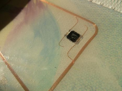 Modern Scanner Technology Concept - Close up Biometric Device for Passport.