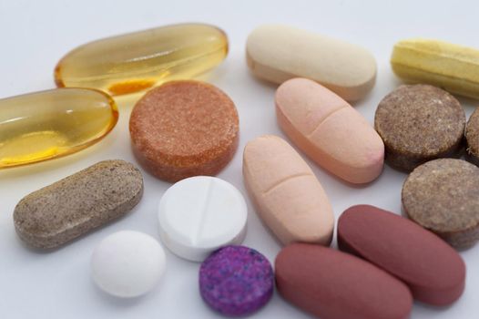 an assortment of pills to cure all ails