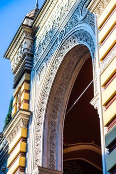 Exterior of Tbilisi Opera House in art deco style on Rustaveli avenue, Tbilisi, Georgia