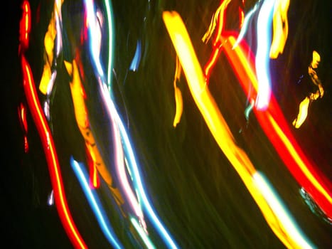 blurred lighting motion effect