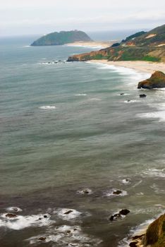 spectacular seascape looking towards point sur, california coast