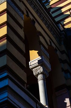 Exterior of Tbilisi Opera House in art deco style on Rustaveli avenue, Tbilisi, Georgia