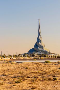 Dubai, UAE - Shot of a HH Sheikh Mohammed Bin Rashid Al Maktoum solar park largest single site solar plant in the world.