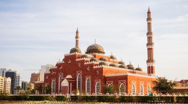 Dubai, UAE - Shot of Al Salam mosque in Al Barsha area.