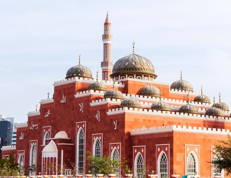 Dubai, UAE - Shot of Al Salam mosque in Al Barsha area.