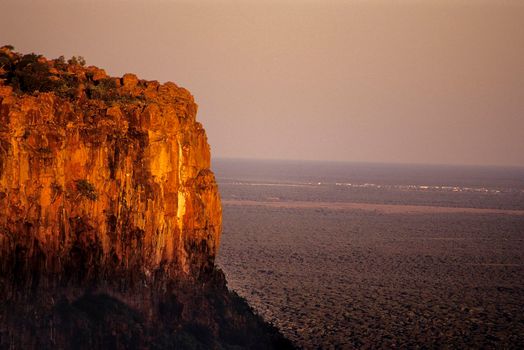 Panorama from Waterberg National Park at the sunset, Namibia