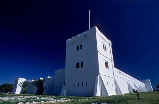 Namutoni camp, german fort, Etosha national park, Namibia Africa
