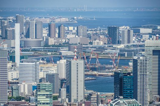 City landscape from Roppongi Hills Observatory. Shooting Location: Tokyo metropolitan area