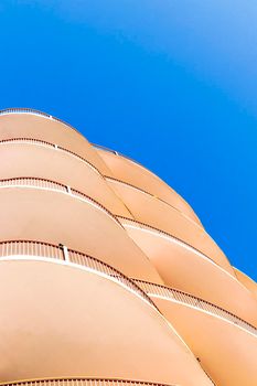 Dubai, UAE - 03.26.2021 Facade of a binghatti horizons building in Dubai Silicon Oasis area of the city.
