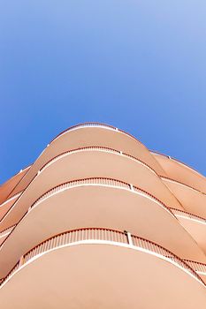 Dubai, UAE - 03.26.2021 Facade of a binghatti horizons building in Dubai Silicon Oasis area of the city.