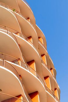 Dubai, UAE - 03.26.2021 Facade of a binghatti horizons building in Dubai Silicon Oasis area of the city.