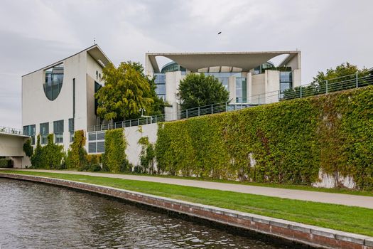 Das Kanzleramt von Olaf Scholz am Bettina-von-Arnim-Ufer, Berlin, Deutschland