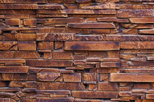 artificial stone wall, decorative plastic panel imitating natural slab wall brickwork