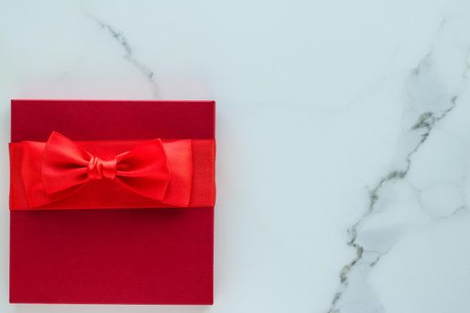 Romantic celebration, lifestyle and birthday present concept - Luxury red holiday gifts on marble