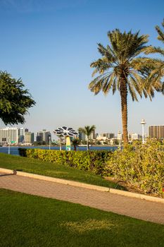 Smart palm installation in the creek park, Dubai