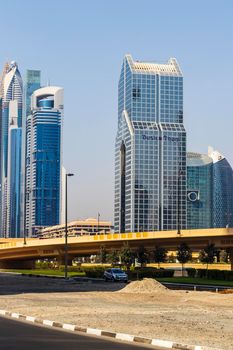 Dubai, UAE - 08.02.2021 - View of a cityscape of Dubai in afternoon hour