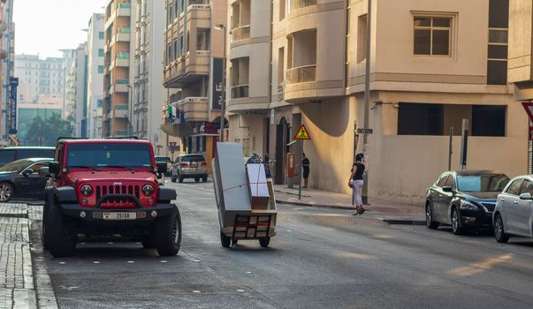 Dubai, UAE - 08.03.2021 - Old town district of the city known as Deira.