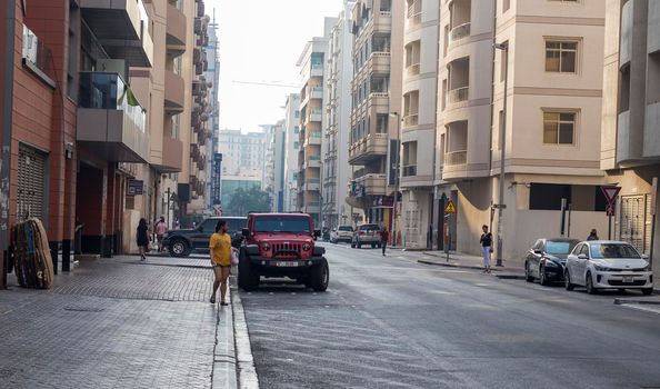 Dubai, UAE - 08.03.2021 - Old town district of the city known as Deira.